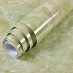60CM Vinyl Self-adhesive Marble Wallpaper PVC DIY Waterproof Oilproof Wall Stickers Kitchen Bathroom Cabinets Counter Decoration
