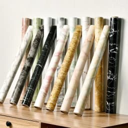 60CM Vinyl Self-adhesive Marble Wallpaper PVC DIY Waterproof Oilproof Wall Stickers Kitchen Bathroom Cabinets Counter Decoration