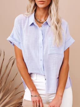 Casual Solid Short Sleeve Cotton Linen Loose Blouse Vintage Harajuku Oversized Shirt Elegant Tunic Summer Tops Women 2022