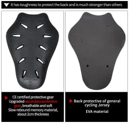 LYSCHY Motorcycle Back Protector Armor CE 2 Level Certification Body Protection Motorbike Motocross Racing Built-in Back Armor