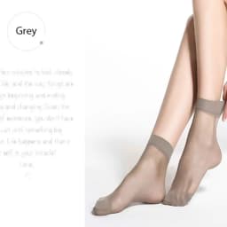 20 Pieces 10 Pairs Summer Bamboo Female Short Socks Women's Thin Crystal Socks, Transparent Thin Silk Socks for Girl, Best Quali