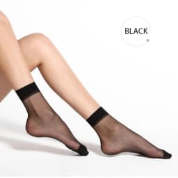 20 Pieces 10 Pairs Summer Bamboo Female Short Socks Women's Thin Crystal Socks, Transparent Thin Silk Socks for Girl, Best Quali