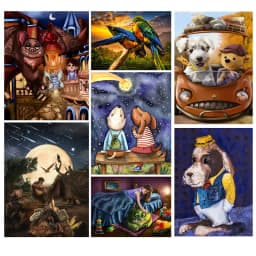 100 Pieces Jigsaw Puzzle Assembling Picture Dog Animals Decompression Puzzles Toy for Adult Children Kids Educational Gifts