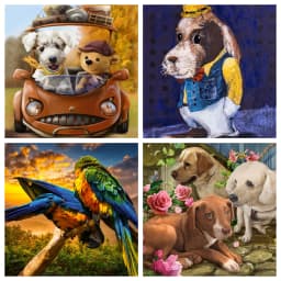 100 Pieces Jigsaw Puzzle Assembling Picture Dog Animals Decompression Puzzles Toy for Adult Children Kids Educational Gifts