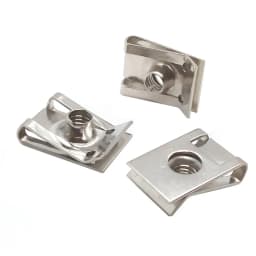 10 Sets 304 Stainless Steel U Type Clips Thread M6 M5 M4 5mm 6mm 4mm Reed Nuts and Bolts Screws for Car Motorcycle Scooter ATV