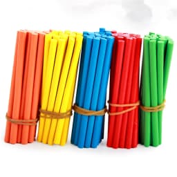 100pcs Colorful Bamboo Counting Sticks Mathematics Teaching Aids Counting Rod Math Learning Toy Gift