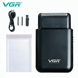 VGR Electric Shaver Professional Shaver Portable Mini Shaving Machine USB Charge Beard Trimmer for Men V 390