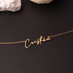 Custom Name Necklace for Women Personalised Cursive Letter Pendant Stainless Steel Jewelry Men Chain Choker Collar Personalizado