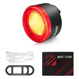 BUCKLOS COB Bike Taillights Headlight USB Rechargeable Bicycle Safety Warning Light MTB LED Front Rear Lantern Cycling Lamp Set