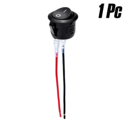 1-10Pcs 20mm Round Practical Joystick Switch SPST 2 Pin Snap-in ON-Off Toggle Switch Universal 12V for Car RV Boat