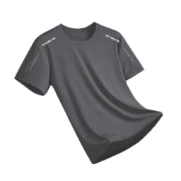 Ice Silk Running Shirts Men Loose Printing Short Sleeve Top Basketball Gym Sportswear For Male Fitness Workout Quick Dry Tee
