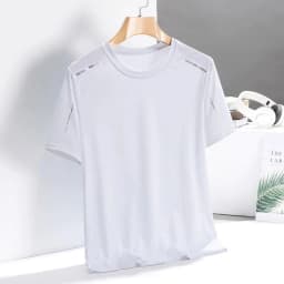 Ice Silk Running Shirts Men Loose Printing Short Sleeve Top Basketball Gym Sportswear For Male Fitness Workout Quick Dry Tee