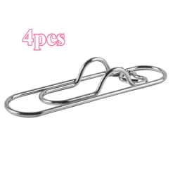 4Pcs Multifunctional Love Pen Clip, Portable Hanging Pen Button Fixed Seat Paper Clip for Notebook Stationery Accessories