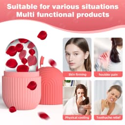 1pc Silicone Face Ice Cube Mold for Beauty and Skin Care Silicone Face Ice Roller