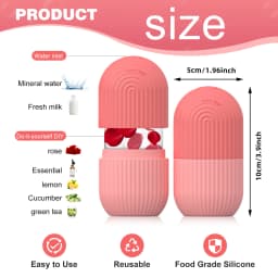 1pc Silicone Face Ice Cube Mold for Beauty and Skin Care Silicone Face Ice Roller