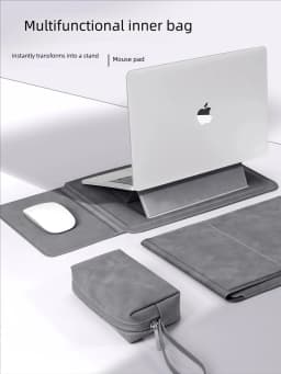 Laptop Sleeve Case 13 14 15 15.6 16Inch For Huawei HP DELL Bag For Macbook Air Pro 13 13.6 M4 Notebook Case with Stand Men Women