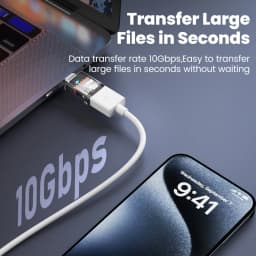 120W Type C To USB A OTG Adapter Fast Charging USB3.2 To Type C Female Adapter Fast Charging OTG For iPhone 15 16 Macbook iPad