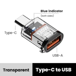 120W Type C To USB A OTG Adapter Fast Charging USB3.2 To Type C Female Adapter Fast Charging OTG For iPhone 15 16 Macbook iPad