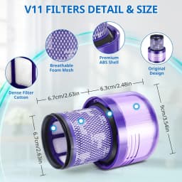 For Dyson V11 Animal / V11 Torque Drive V15 Detect Accessories Washable Filter Cyclone Vacuum Cleaner Replacement Spare Parts