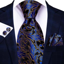 Blue Business Solid Plaid Striped Men's Tie NeckTie 8.5cm Ties for Men Formal Gold Orange Wedding High Quality Gravata Silk