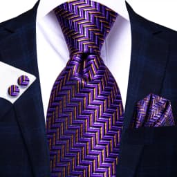 Blue Business Solid Plaid Striped Men's Tie NeckTie 8.5cm Ties for Men Formal Gold Orange Wedding High Quality Gravata Silk