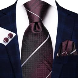 Blue Business Solid Plaid Striped Men's Tie NeckTie 8.5cm Ties for Men Formal Gold Orange Wedding High Quality Gravata Silk
