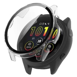 Full Protective Case for Garmin Forerunner 965 Forerunner 265 265S Screen Protector Case Cover PC 2in1 Shell+Tempered Glass Film