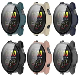 Full Protective Case for Garmin Forerunner 965 Forerunner 265 265S Screen Protector Case Cover PC 2in1 Shell+Tempered Glass Film