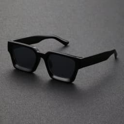 1PC Unisex Plastic Fashion Square Frame Sunglasses For Street Photography And Beach Trips Driving Accessories