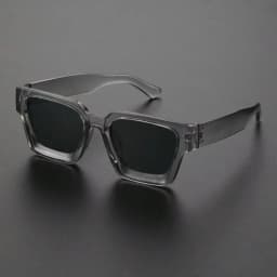 1PC Unisex Plastic Fashion Square Frame Sunglasses For Street Photography And Beach Trips Driving Accessories