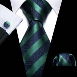Fashion Men Tie Green Teal Blue Solid Paisley Striped Plaid Floral Animal Necktie Handkerchief Cufflinks Set Barry. silk Wang