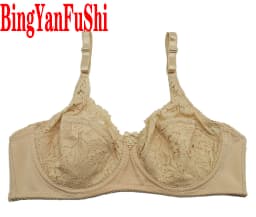 Sexy Lace Women Bra Top Full Cup Minimizer Floral Large Chest Big Bust Bh Thin Padded Cotton Bralette Underwire Push Up Bras C27