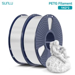 SUNLU PETG Filament 1KG 3D Material 1.75MM Arranged Neatly Clogging Free No Bubble Odorless Eco-Friendly Bright Color
