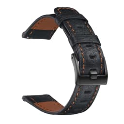 Vinatge Distressed Leather Strap For Huawei Watch GT 2 Bracelet For Samsung Galaxy Active 2 Amazfit Bip 20mm 22mm Watchbands