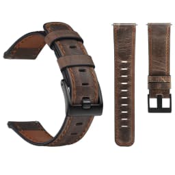 Vinatge Distressed Leather Strap For Huawei Watch GT 2 Bracelet For Samsung Galaxy Active 2 Amazfit Bip 20mm 22mm Watchbands