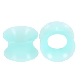 2Pcs Silicone Ear Plugs and Tunnels Ear Piercings Earlets Screwed Earring Expander Ear Gauges Body Jewelry Piercings