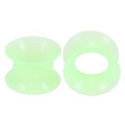 2Pcs Silicone Ear Plugs and Tunnels Ear Piercings Earlets Screwed Earring Expander Ear Gauges Body Jewelry Piercings