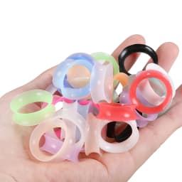 2Pcs Silicone Ear Plugs and Tunnels Ear Piercings Earlets Screwed Earring Expander Ear Gauges Body Jewelry Piercings