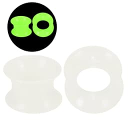 2Pcs Silicone Ear Plugs and Tunnels Ear Piercings Earlets Screwed Earring Expander Ear Gauges Body Jewelry Piercings