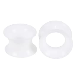 2Pcs Silicone Ear Plugs and Tunnels Ear Piercings Earlets Screwed Earring Expander Ear Gauges Body Jewelry Piercings