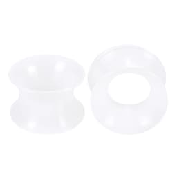2Pcs Silicone Ear Plugs and Tunnels Ear Piercings Earlets Screwed Earring Expander Ear Gauges Body Jewelry Piercings