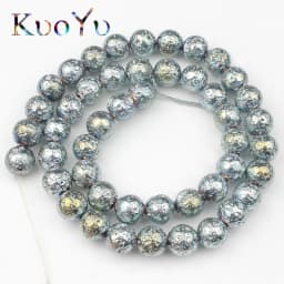 Multicolor Volcanic Rock Lava Stone Round Loose Spacer Bead For Jewelry Making Natural Stone Beads Diy Men Charm Bracelet 4-12mm