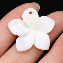New Natural Shell Beads Pendant Leaf/Flower/Wing Mother of Pearl Shell Charms for DIY Earrings Necklace Jewelry Making 5PC