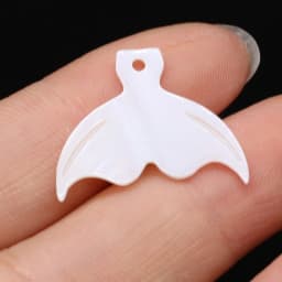 New Natural Shell Beads Pendant Leaf/Flower/Wing Mother of Pearl Shell Charms for DIY Earrings Necklace Jewelry Making 5PC