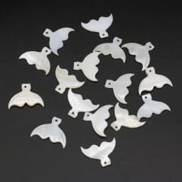 New Natural Shell Beads Pendant Leaf/Flower/Wing Mother of Pearl Shell Charms for DIY Earrings Necklace Jewelry Making 5PC