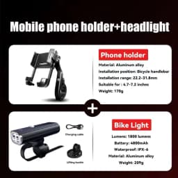 EasyDo Bicycle Front Light USB Rechargeable Bike Headlight 1000 Lumens High Power Led Flashlight for MTB Road Bike Accessories