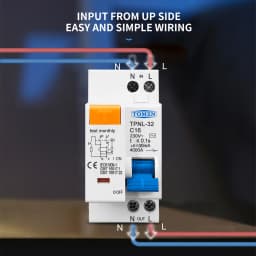 TOMZN 1PCS TPNL DPNL 230V 1P+N Residual Current Circuit Breaker With Over And Short Current Leakage Protection RCBO MCB