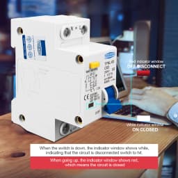TOMZN 1PCS TPNL DPNL 230V 1P+N Residual Current Circuit Breaker With Over And Short Current Leakage Protection RCBO MCB