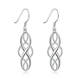 925 Sterling silver Earring For women lady elegant exquisite luxury hook Charms wedding fashion classic jewelry