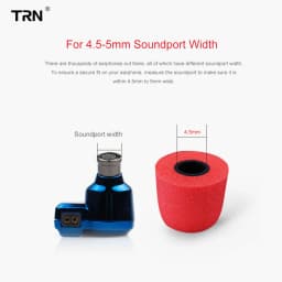 TRN 3Pairs (6pcs) Earphone Memory Cotton Earmuffs Rebound Earplugs PU Sponge Memory Sponge Earphone Eartips V90 MT1 ST1 BA15